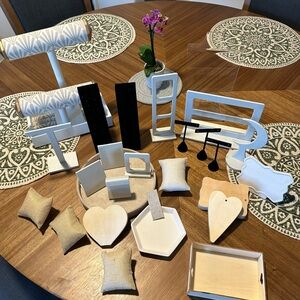 Assorted Jewelry Display Stands and Holders